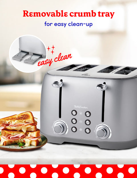 Betty Crocker 4-Slice Multi-Function Toaster