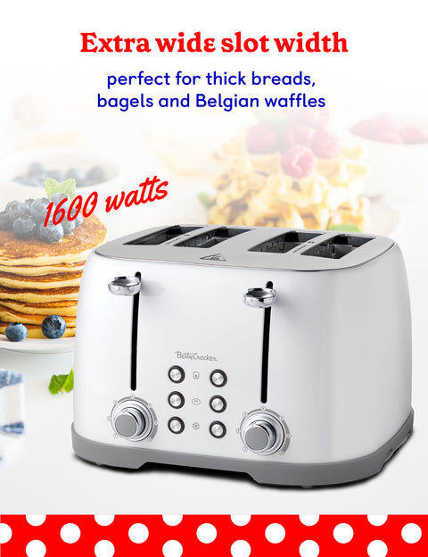 Betty Crocker 4-Slice Multi-Function Toaster