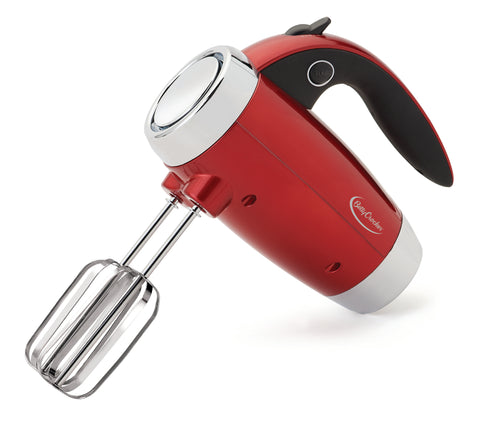 Betty Crocker Signature Series Red Metallic Hand Mixer with Stand